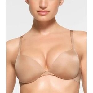 SKIMS NEW Womens Ultimate Push Up Sexy Clay Balconette Underwired Bra 32DD
